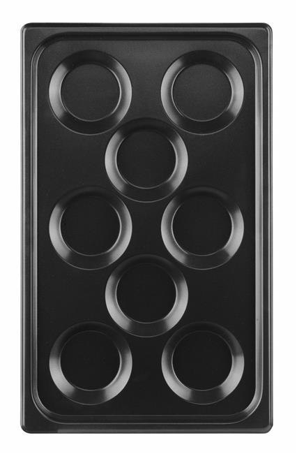 Blacha do jajek sadzonych, z powłoką nieprzywierającą, HENDI, GN 1/1, czarny, 530x325x(H)26mm Blacha do jajek sadzonych, z powłoką nieprzywierającą, HENDI, GN 1/1, czarny, 530x325x(H)26mm