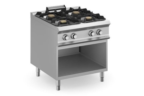 Kuchnia gazowa z nowymi palnikami FLEX BURNERS o mocy 7 kW i 11 kW, na podstawie z trzech stron zamkniętej - kod FB98AXL Kuchnia gazowa z nowymi palnikami FLEX BURNERS o mocy 7 kW i 11 kW, na podstawie z trzech stron zamkniętej - kod FB98AXL