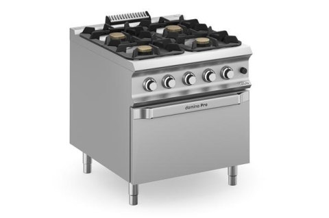 Kuchnia gazowa z nowymi palnikami FLEX BURNERS o mocy 7 kW i 11 kW, z piekarnikiem gazowym GN 2/1 Kuchnia gazowa z nowymi palnikami FLEX BURNERS o mocy 7 kW i 11 kW, z piekarnikiem gazowym GN 2/1