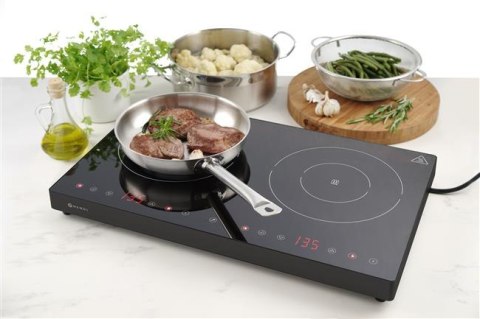 Podwójna kuchenka indukcyjna 2000W + 1500W Black Line Podwójna kuchenka indukcyjna 2000W + 1500W Black Line