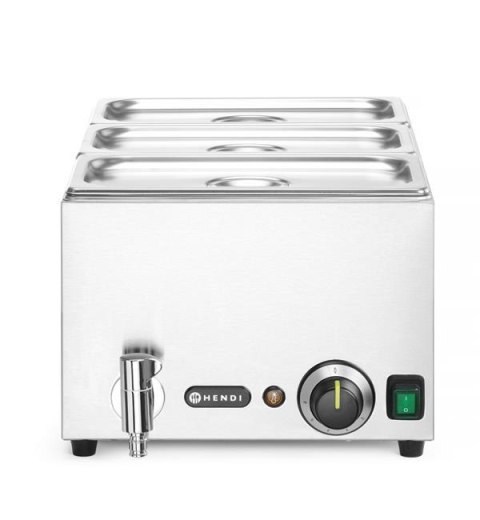 Zestaw: Bemar HENDI Ranger z kranem spustowym + 3x GN 1/3 z pokrywką , HENDI, GN 1/1, 230V/1000W, 604x332x(H)242mm Zestaw: Bemar HENDI Ranger z kranem spustowym + 3x GN 1/3 z pokrywką , HENDI, GN 1/1, 230V/1000W, 604x332x(H)242mm