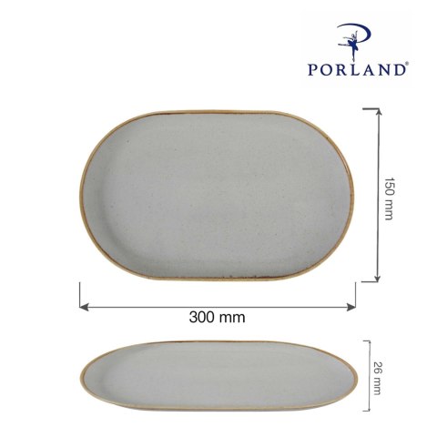 Półmisek owalny Ashen 300x150mm Półmisek owalny Ashen 300x150mm