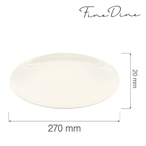 Talerz płytki bez rantu Crema 270mm Talerz płytki bez rantu Crema 270mm