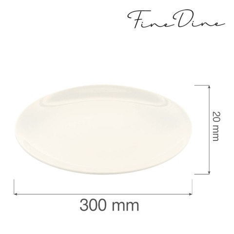 Talerz płytki bez rantu Crema 300mm Talerz płytki bez rantu Crema 300mm