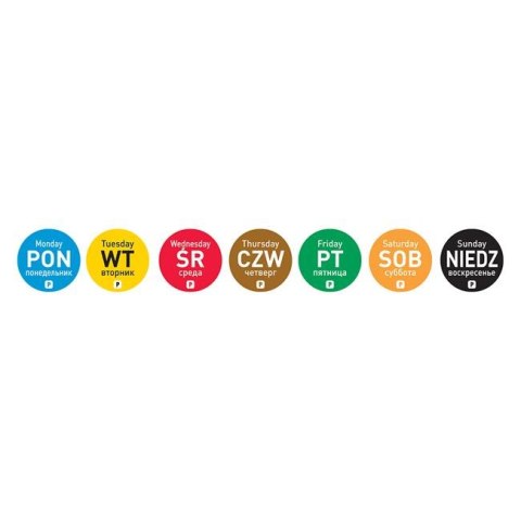 Etykiety Food Safety, jednorazowe Piątek Etykiety Food Safety, jednorazowe Piątek