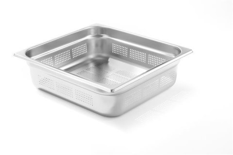 Perforowany pojemnik ze stali nierdzewnej GN 2/3 (h)65 mm Perforowany pojemnik ze stali nierdzewnej GN 2/3 (h)65 mm