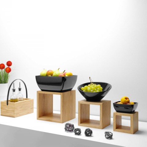 Organizer drewniany na sztućce Madeira Black 530x325x65 mm Organizer drewniany na sztućce Madeira Black 530x325x65 mm