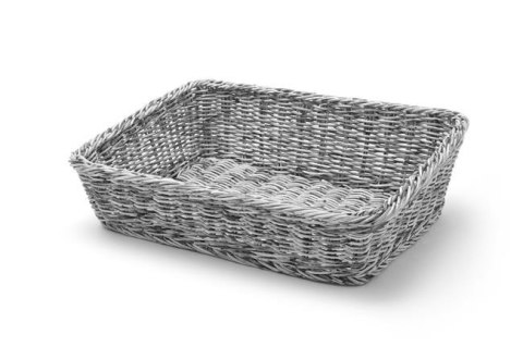 Kosz skośny prostokątny szary melanżowy 400x300x(H)120mm Kosz skośny prostokątny szary melanżowy 400x300x(H)120mm
