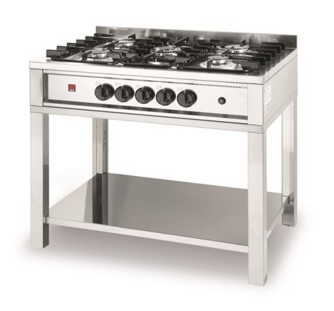 Kuchenka gazowa - 5-palnikowa Kitchen Line na podstawie otwartej Kuchenka gazowa - 5-palnikowa Kitchen Line na podstawie otwartej