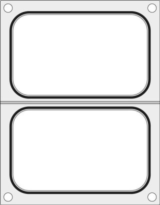 Matryca do zgrzewarki Duni DF10 na dwie tacki 178x113 mm