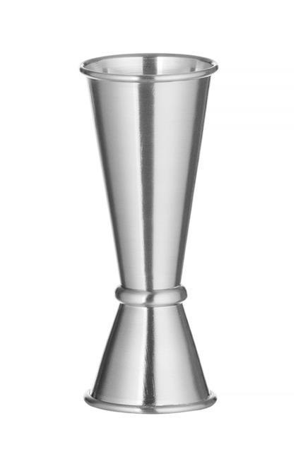 Miarka barmańska z pierścieniem, Bar up, 25ml / 50ml, śr.43x(H)110mm Miarka barmańska z pierścieniem, Bar up, 25ml / 50ml, śr.43x(H)110mm