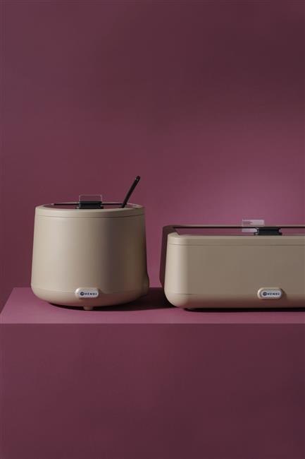 Kociołek do zupy HENDI UNIQ, HENDI, 8L, Taupe, 220-240V/500W, ?365x(H)325mm