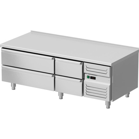 Podstawa chłodnicza, 1600x700x600 mm, 2 szuflady GN 1/1, 2 szuflady GN 2/1 Podstawa chłodnicza, 1600x700x600 mm, 2 szuflady GN 1/1, 2 szuflady GN 2/1