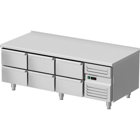 Podstawa chłodnicza, 1600x700x600 mm, 6 szuflad GN 1/1 Podstawa chłodnicza, 1600x700x600 mm, 6 szuflad GN 1/1