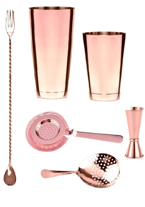 Set barmański miedziany Set barmański miedziany