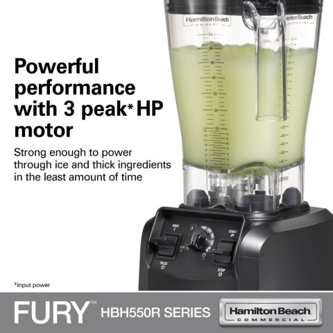 Blender barmański HBH550R-CE Fury® 1.8l 880W, Hamilton Beach Commercial Hamilton Beach Commercial