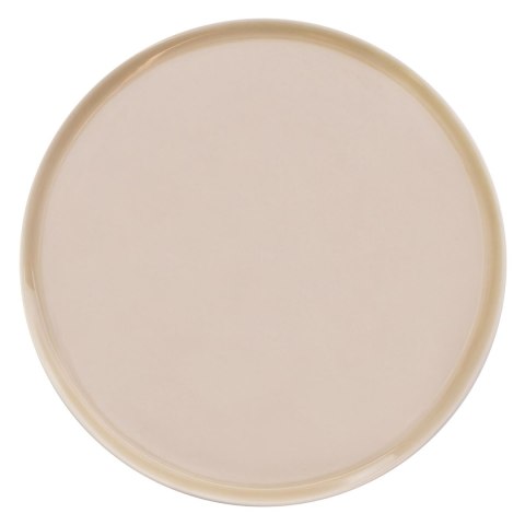 ETER Talerz płaski okrągły 28 cm, beżowy ETER Talerz płaski okrągły 28 cm, beżowy