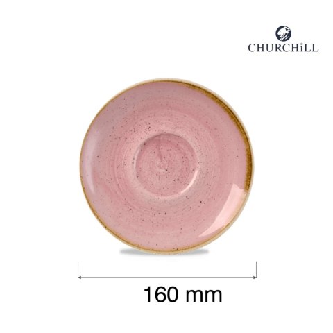 Spodek do filiżanki do kawy i herbaty Stonecast Petal Pink, 160mm Churchill Spodek do filiżanki do kawy i herbaty Stonecast Petal Pink, 160mm Churchill