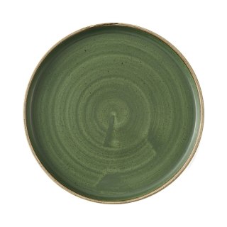 Talerz płytki z rantem Stonecast Sorrel Green, 260mm Churchill