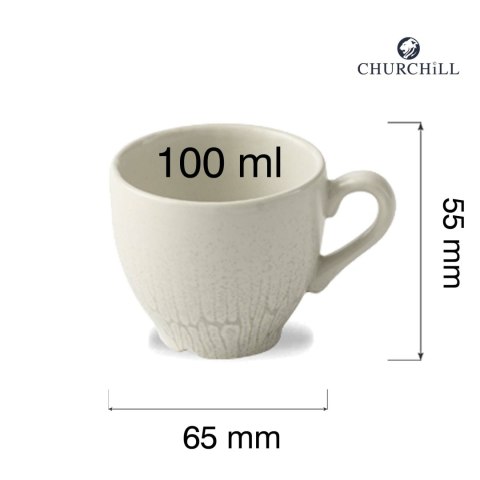 Filiżanka do espresso Delta Grey, 100ml Churchill Filiżanka do espresso Delta Grey, 100ml Churchill
