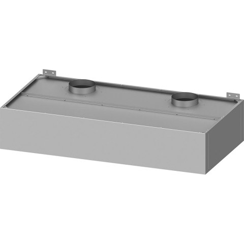 Okap przyścienny skrzyniowy skręcany z łapaczami, bez oświetlenia (2x króciec d=250mm) 2010x1000x400 Okap przyścienny skrzyniowy skręcany z łapaczami, bez oświetlenia (2x króciec d=250mm) 2010x1000x400