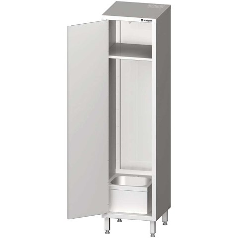 Szafa stalowa porządkowa ze zlewem, 500x500x2000 mm Szafa stalowa porządkowa ze zlewem, 500x500x2000 mm