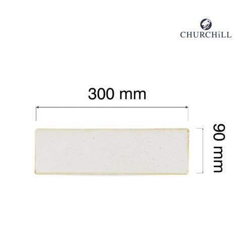 Taca porcelanowa Stonecast Barley White, 300x90mm Churchill Taca porcelanowa Stonecast Barley White, 300x90mm Churchill