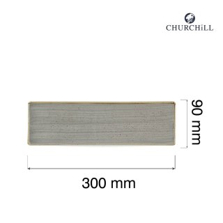 Taca porcelanowa Stonecast Peppercorn Grey, 300x90mm Churchill