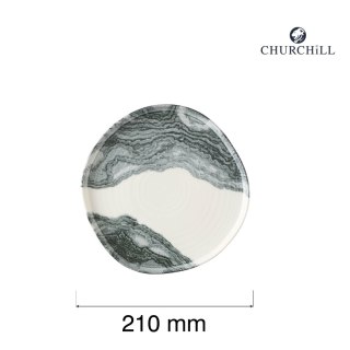 Talerz organiczny z rantem Tide Black, 210mm Churchill