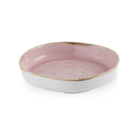 Talerz organiczny z wysokim rantem Stonecast Petal Pink, 230mm Churchill Talerz organiczny z wysokim rantem Stonecast Petal Pink, 230mm Churchill