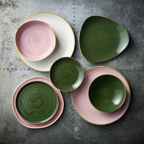 Talerz organiczny z wysokim rantem Stonecast Petal Pink, 230mm Churchill Talerz organiczny z wysokim rantem Stonecast Petal Pink, 230mm Churchill
