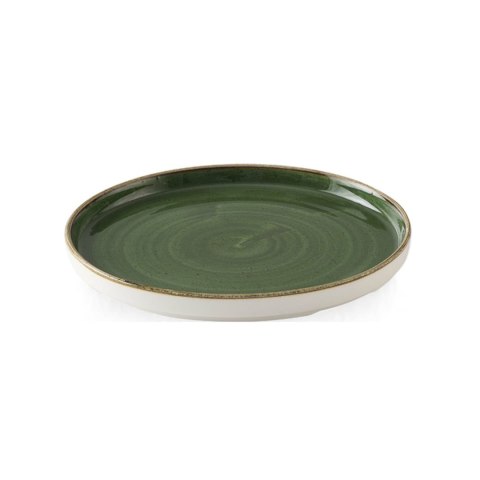Talerz płytki z rantem Stonecast Sorrel Green, 210mm Churchill Talerz płytki z rantem Stonecast Sorrel Green, 210mm Churchill