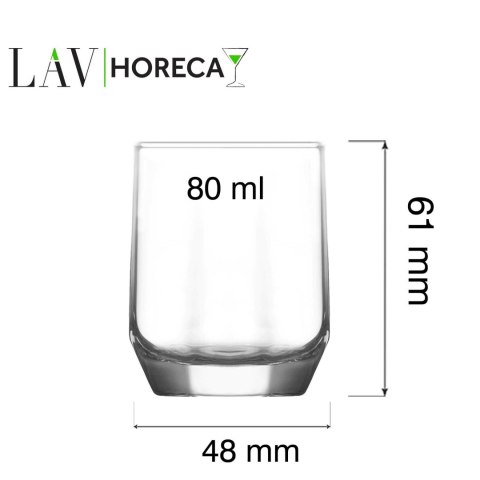 Kieliszek shot Riga, 80ml, LAV LAV Kieliszek shot Riga, 80ml, LAV LAV