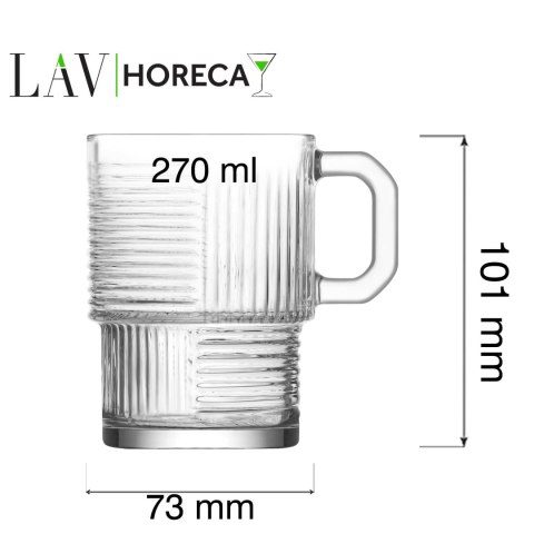 Kubek szklany Istanbul, 270ml, LAV LAV Kubek szklany Istanbul, 270ml, LAV LAV