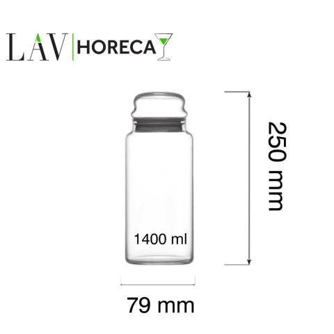 Słoik z pokrywką Phuket 1400 ml, LAV LAV Słoik z pokrywką Phuket 1400 ml, LAV LAV