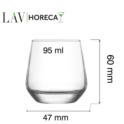 Szklanka do wody do espresso Lyon, 95ml, LAV LAV Szklanka do wody do espresso Lyon, 95ml, LAV LAV