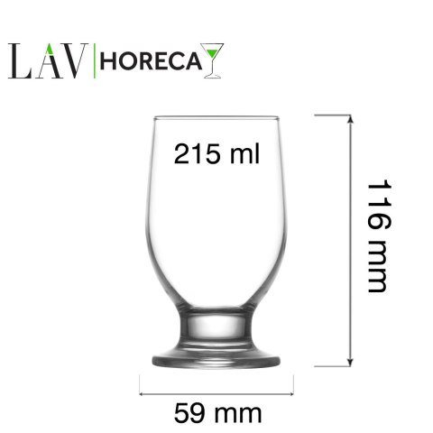 Szklanka na nóżce Riverside, 215ml, LAV LAV Szklanka na nóżce Riverside, 215ml, LAV LAV