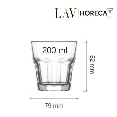 Szklanka niska do wody Amsterdam 200 ml, LAV (dawniej LV-ARA218Z) LAV Szklanka niska do wody Amsterdam 200 ml, LAV (dawniej LV-ARA218Z) LAV