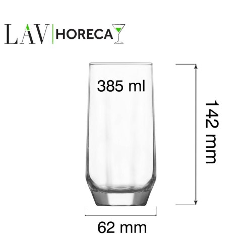 Szklanka wysoka Riga, 385ml, LAV LAV Szklanka wysoka Riga, 385ml, LAV LAV