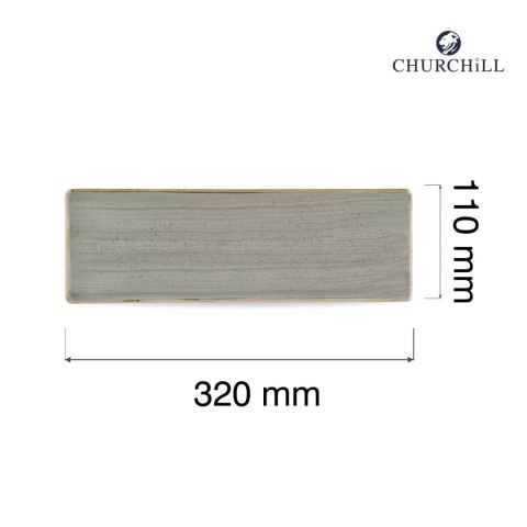 Taca porcelanowa Stonecast Peppercorn Grey, 320x110mm Churchill Taca porcelanowa Stonecast Peppercorn Grey, 320x110mm Churchill