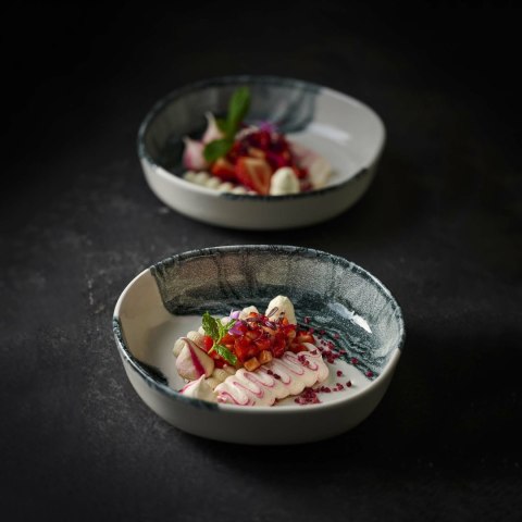 Taca porcelanowa Tide Black, 320x110mm Churchill Taca porcelanowa Tide Black, 320x110mm Churchill