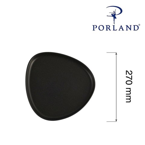 Talerz trójkątny Coal, 270mm Porland Talerz trójkątny Coal, 270mm Porland