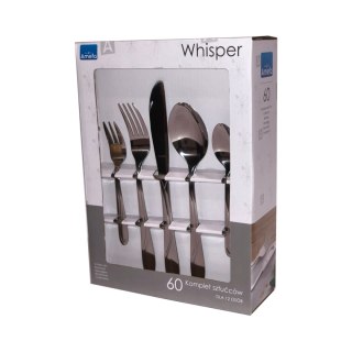 Komplet sztućców dla 12 osób 60 cz. w pud. prezentowym WHISPER