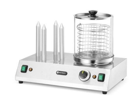 Podgrzewacz do parówek i bułek do hot-dogów, HENDI, 220-240V/550W, 500x310x(H)395mm
