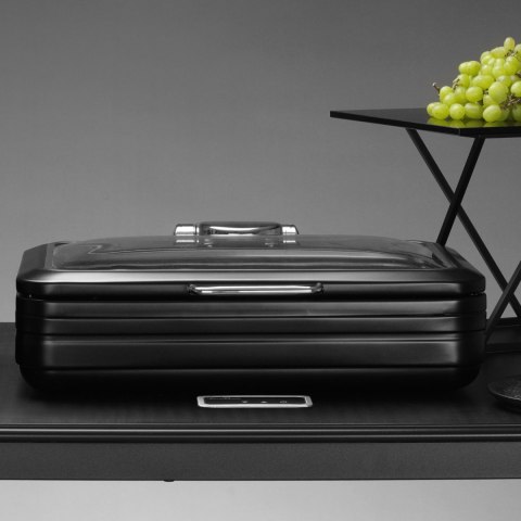 Podgrzewacz indukcyjny ze szklaną pokrywą De Luxe Black, GN 1/1 Fine Dine Podgrzewacz indukcyjny ze szklaną pokrywą De Luxe Black, GN 1/1 Fine Dine
