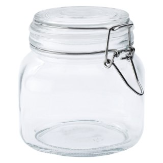 Słoik z klamrą, kwadrat, 750 ml (kpl. 4 szt)