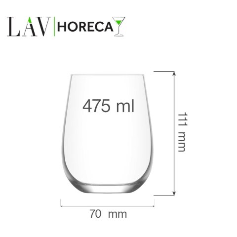 Szklanka Paris, 475ml, LAV (dawniej LV-GAI365Z) LAV Szklanka Paris, 475ml, LAV (dawniej LV-GAI365Z) LAV