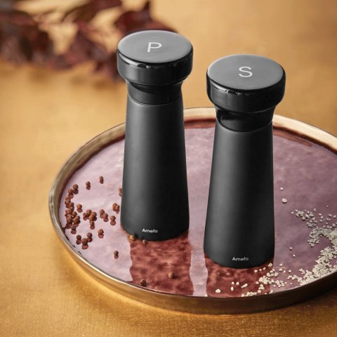 2-cz. zestaw młynków czarn. 15 cm SALT & PEPPER