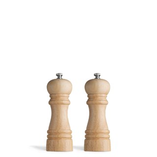 2-cz. zestaw młynków drew. 15 cm SALT & PEPPER