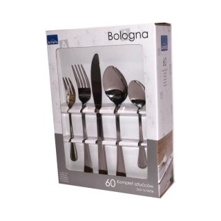 Komplet sztućców dla 12 osób 60 cz. w pud. prezentowym BOLOGNA